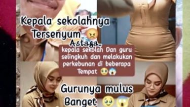 Viral Perselingkuhan Kepala Sekolah PNS di SD 3 Tambakromo dan Guru
