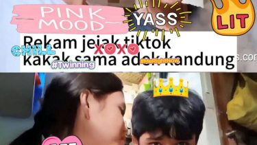 Kakak adik bermain kucing